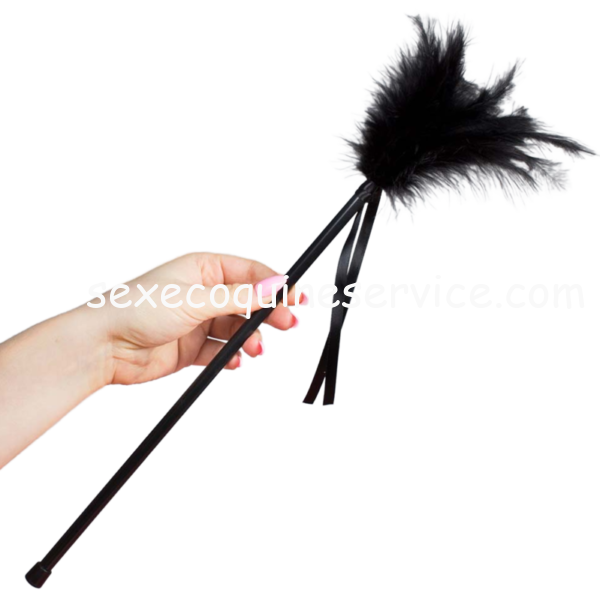 SECRETPLAY - BLACK FEATHERS 40 CM